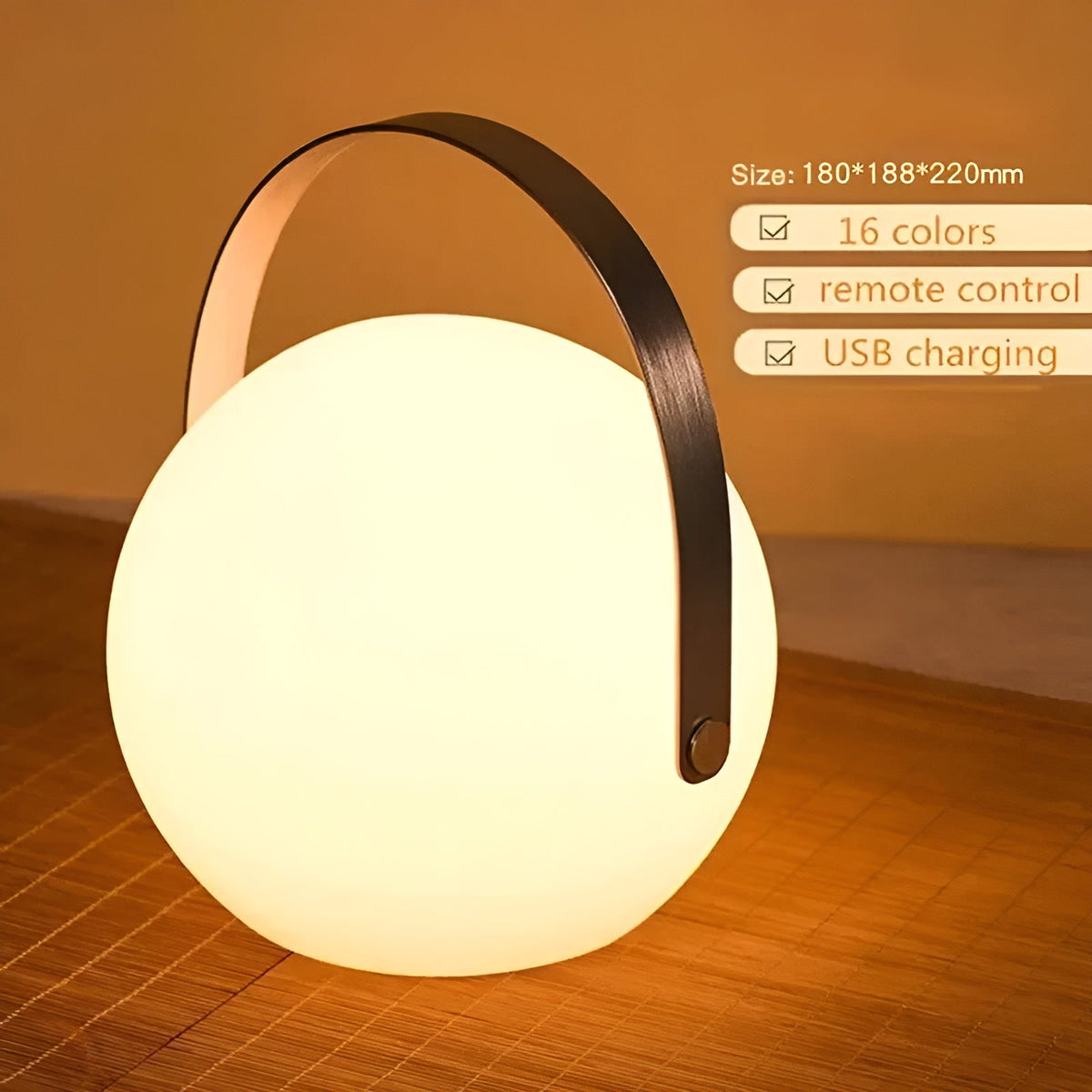 Waverlite - Portable Waterproof LED Lamp with 16 Colors