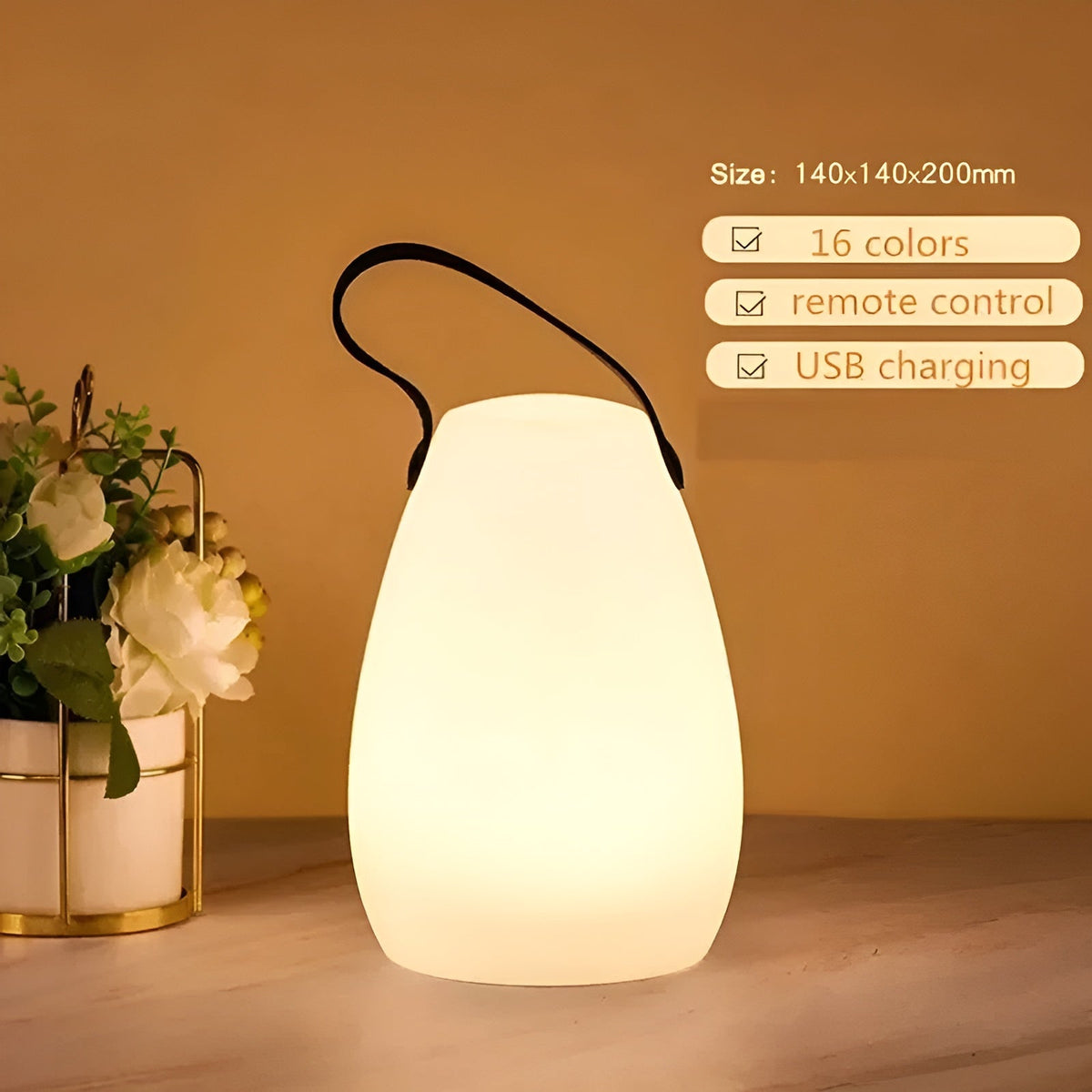 Waverlite - Portable Waterproof LED Lamp with 16 Colors