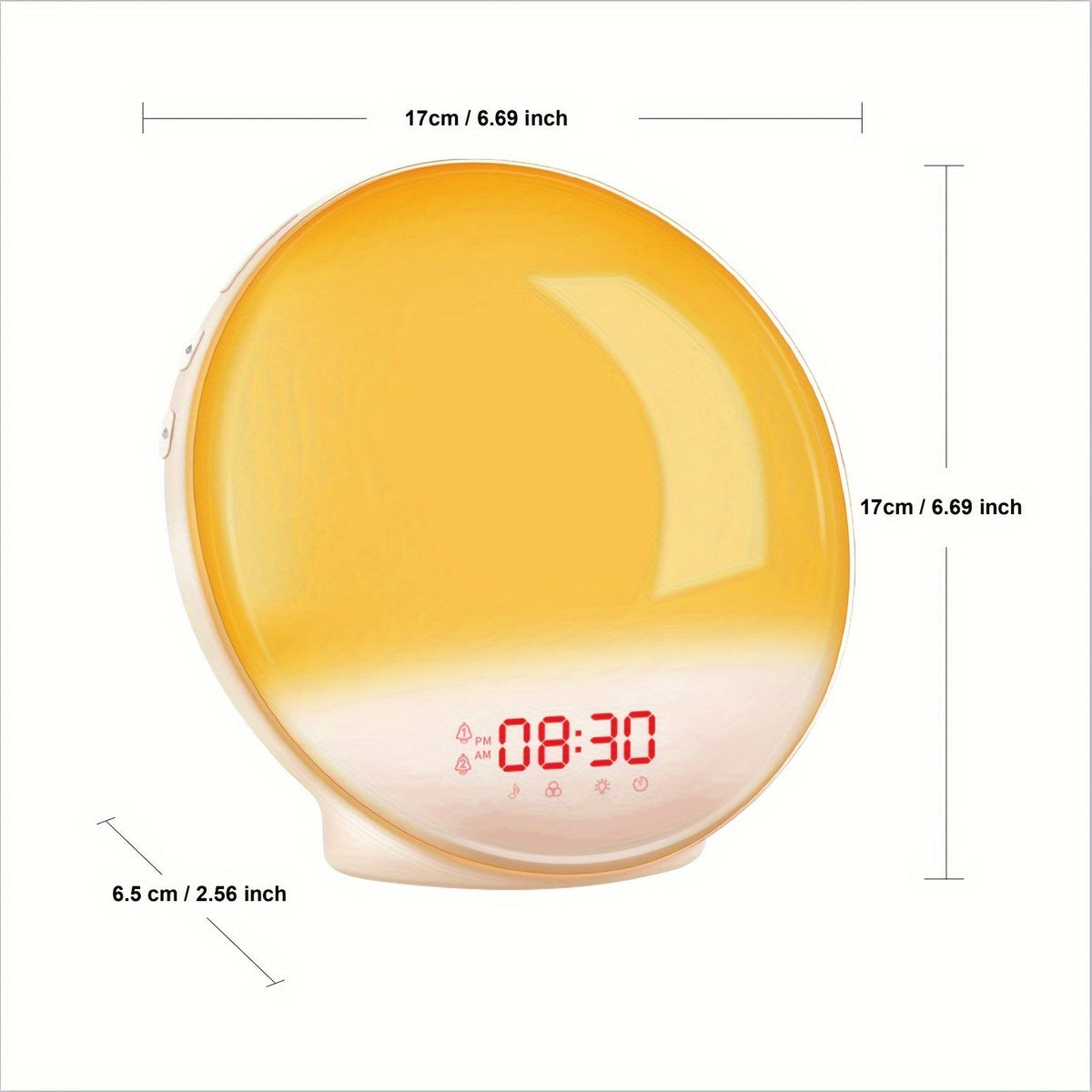 AlarmGlow - Sunrise Simulation Alarm Clock with Dual Alarm