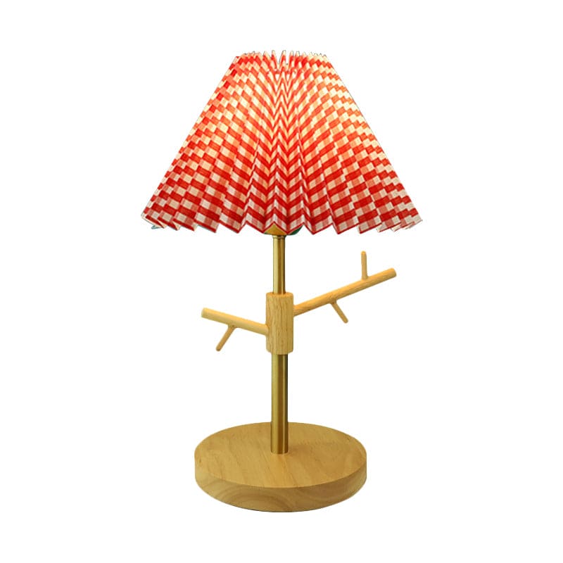 GloShine - Scandinavian Bedside Lamp with Built-In Shelf