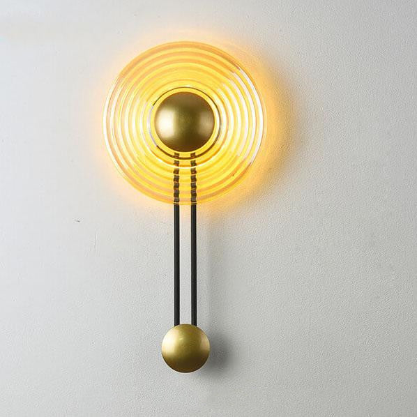 AuraLight - Black LED Wall Light with Sleek Circular Design