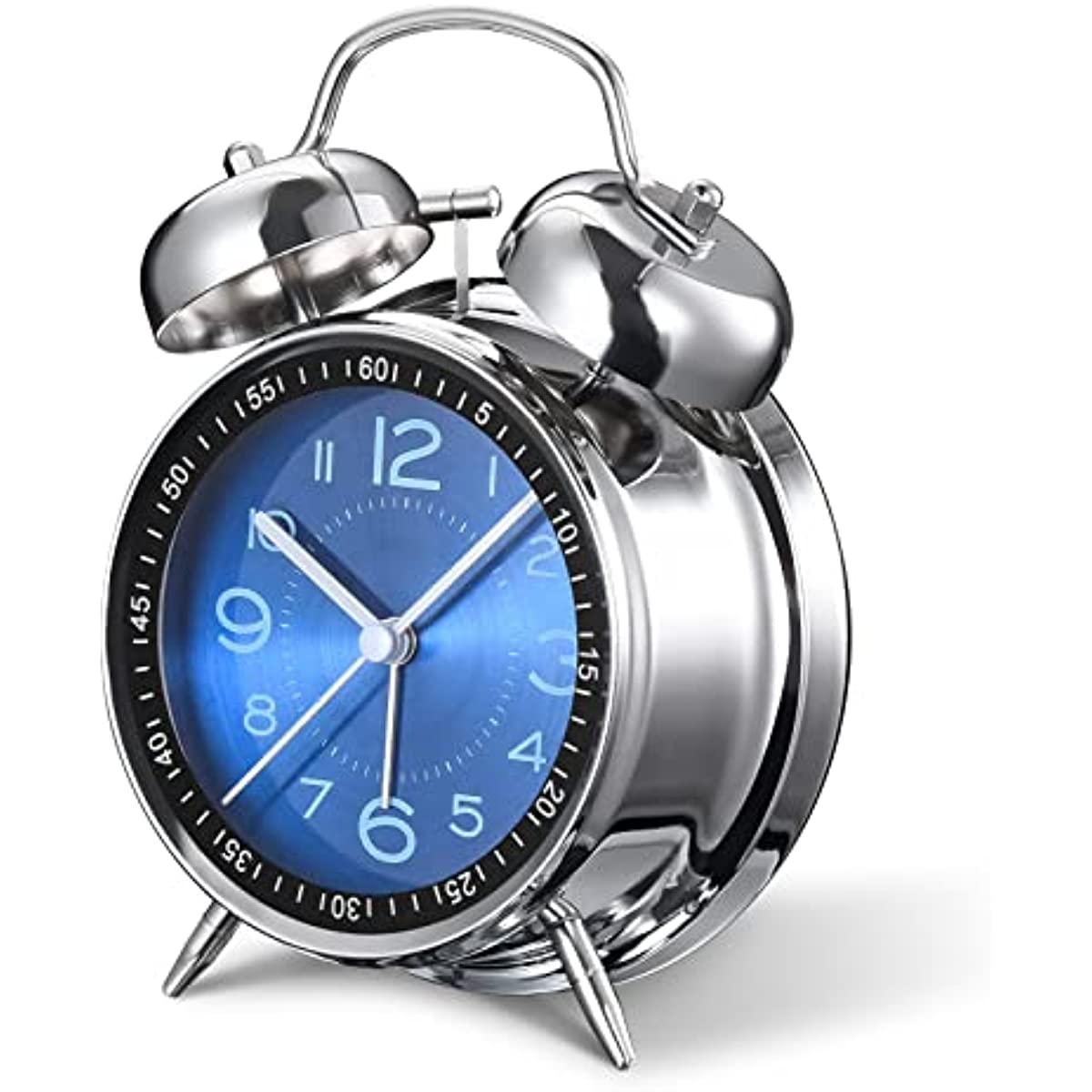RetroBell Clock - Silent Retro Alarm Clock with Backlight