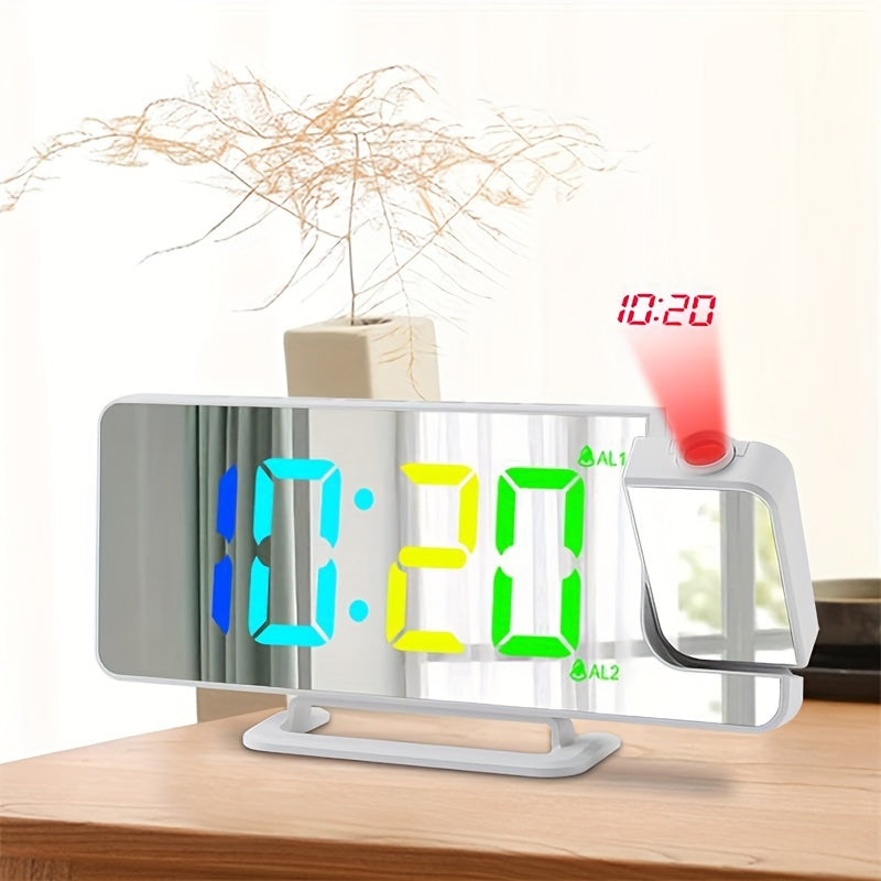 RGBProjector Clock - RGB Projection Alarm Clock with Dual Alarm