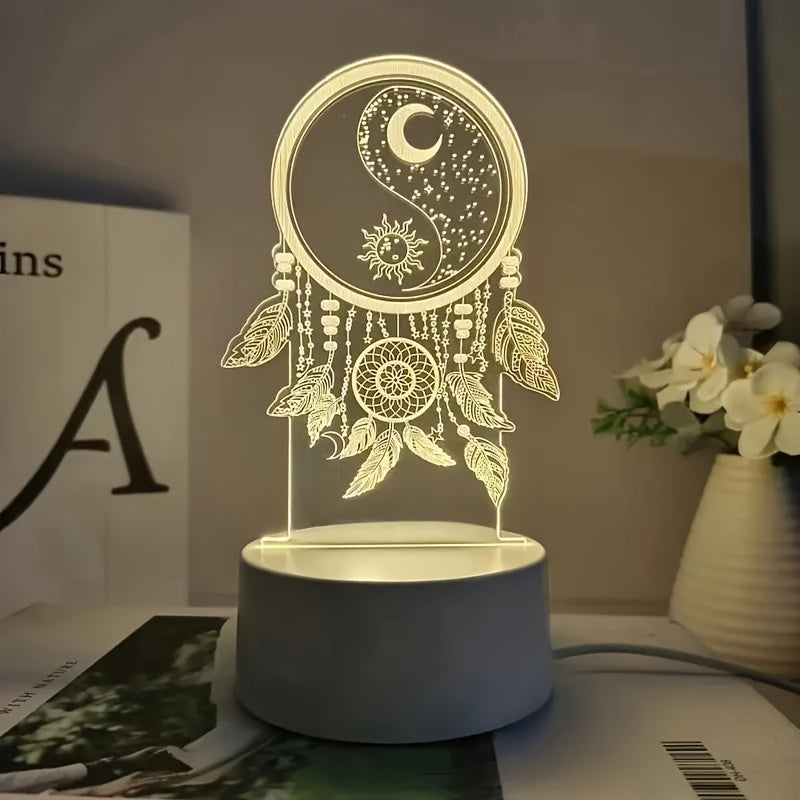 DreamCatcherGlow - 3D Dreamcatcher USB LED Night Light