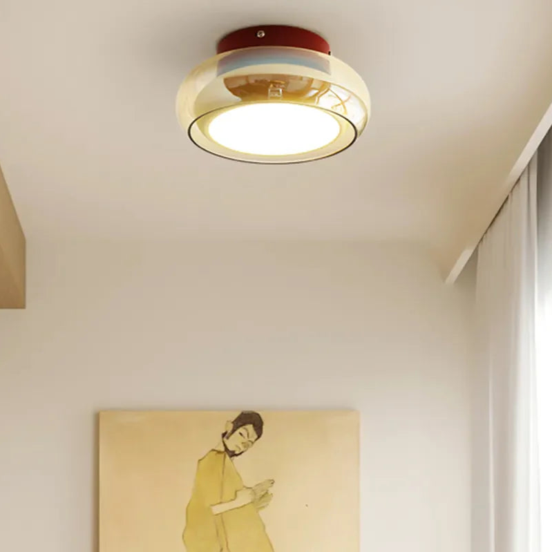 Pellora - Compact Retro LED Ceiling Light for Hallway and Entryway
