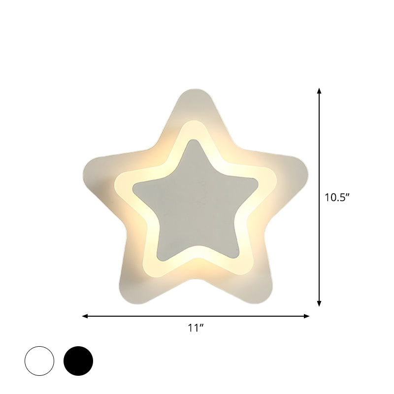 Curonova - Star-Shaped LED Wall Lamp for Kids' Bedroom