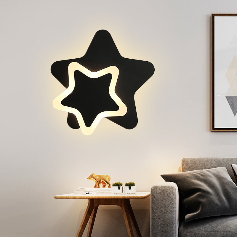 Curonova - Star-Shaped LED Wall Lamp for Kids' Bedroom