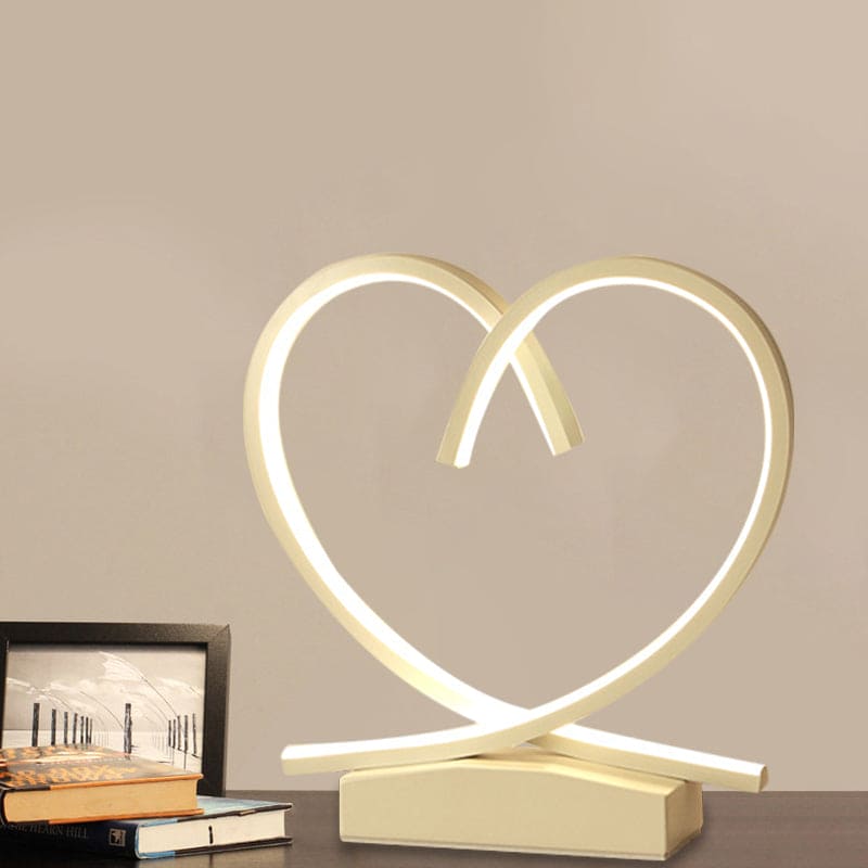 HeartWood - Romantic Wooden Bedside Table with Drawer