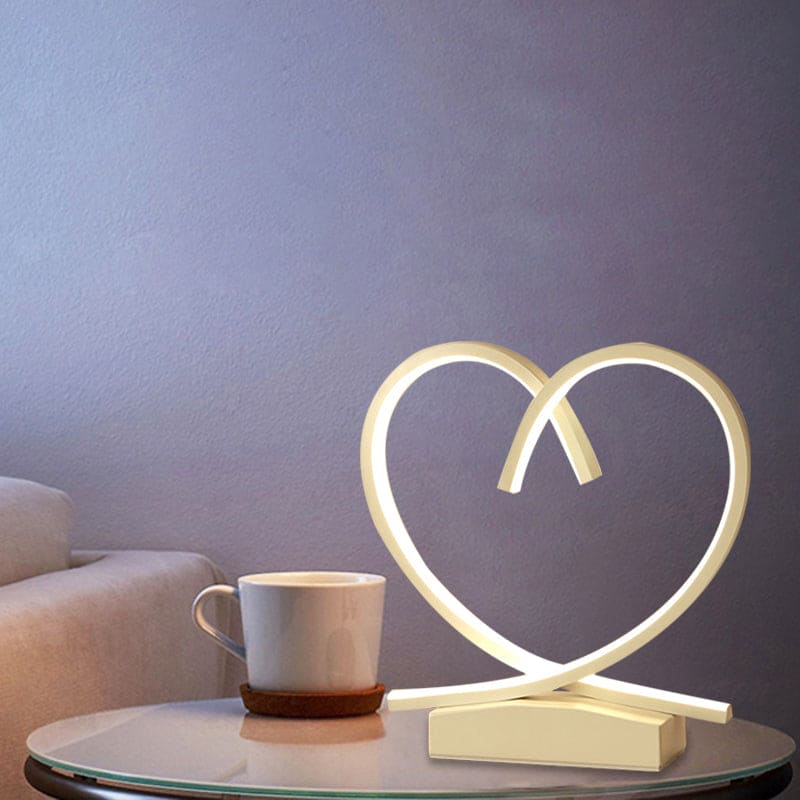 HeartWood - Romantic Wooden Bedside Table with Drawer