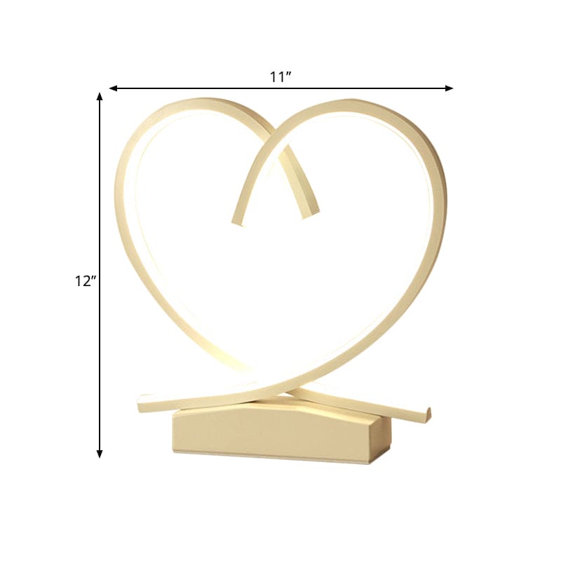 HeartWood - Romantic Wooden Bedside Table with Drawer