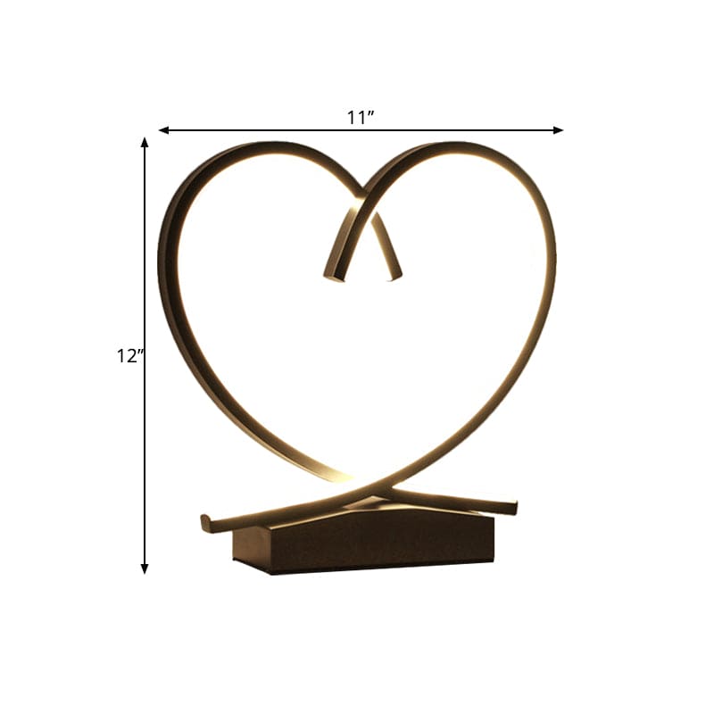 HeartWood - Romantic Wooden Bedside Table with Drawer