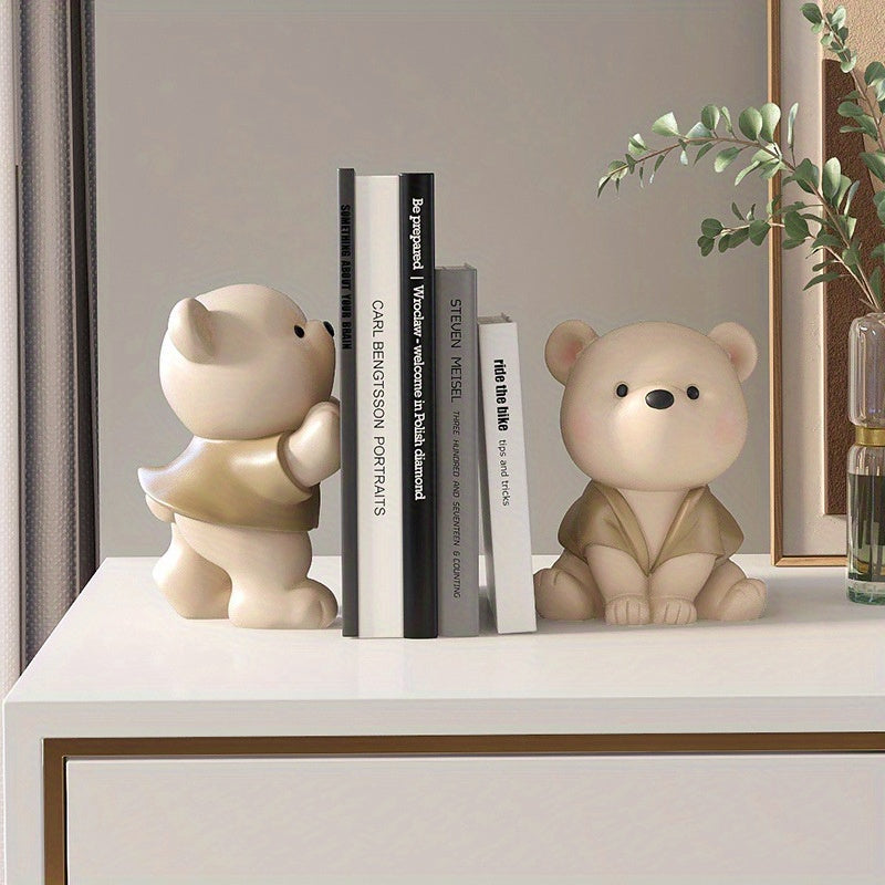 CharmingBear - Playful Resin Bookends for Decoration
