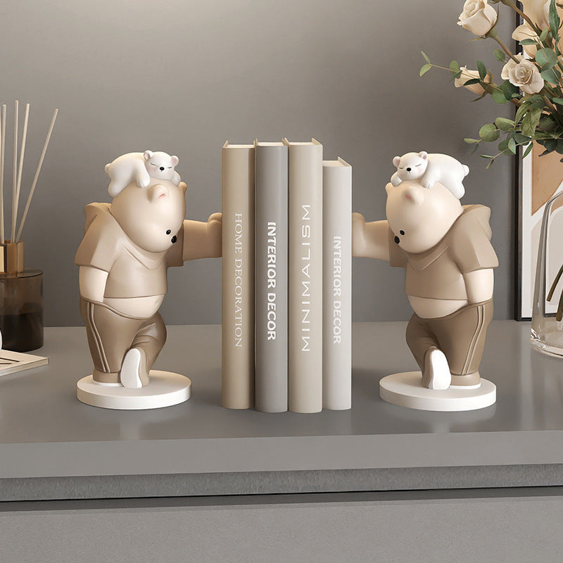 CharmingBear - Playful Resin Bookends for Decoration