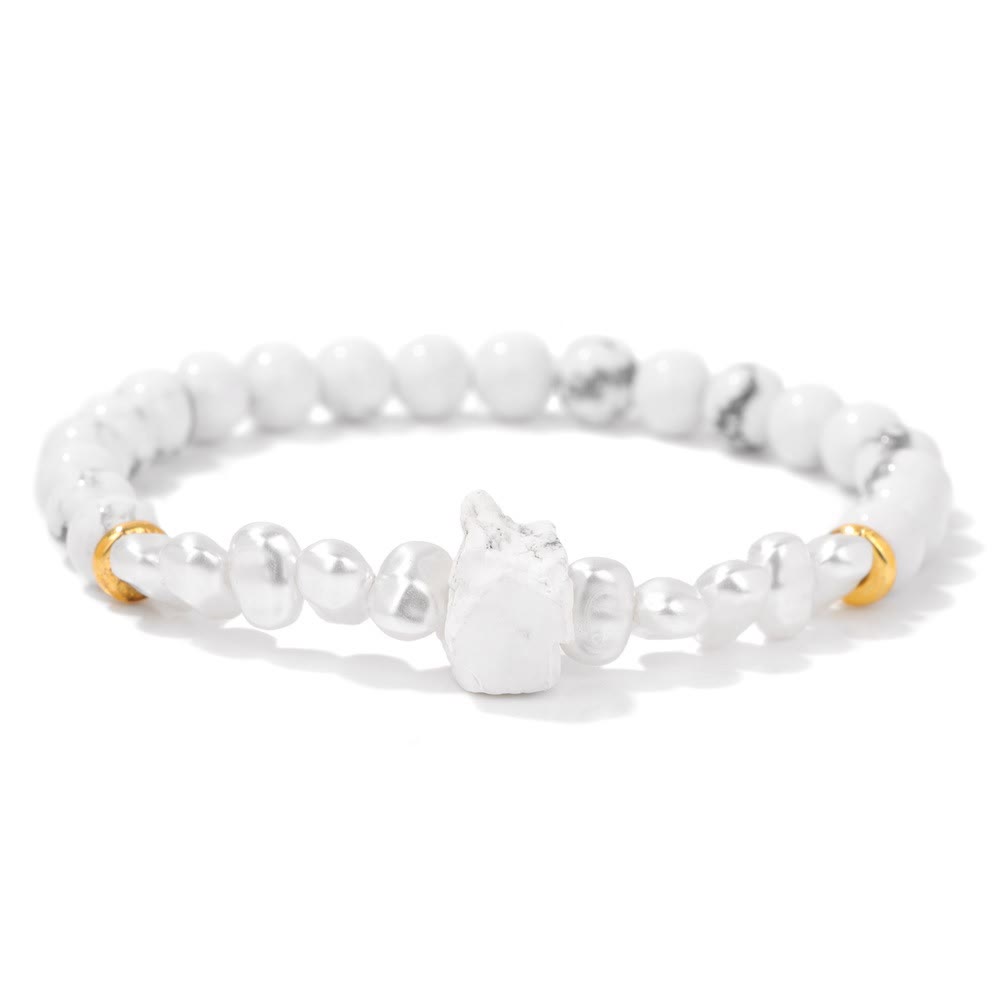 Eline - Bracelet de perles en cristal naturel 6mm élégant