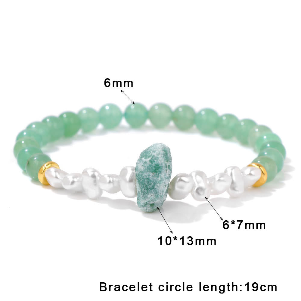 Eline - Bracelet de perles en cristal naturel 6mm élégant