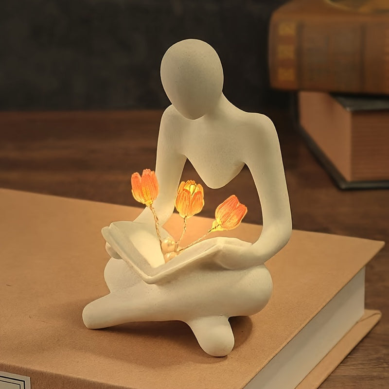 Foliata - Abstract Tulip Night Lamp for Bedroom