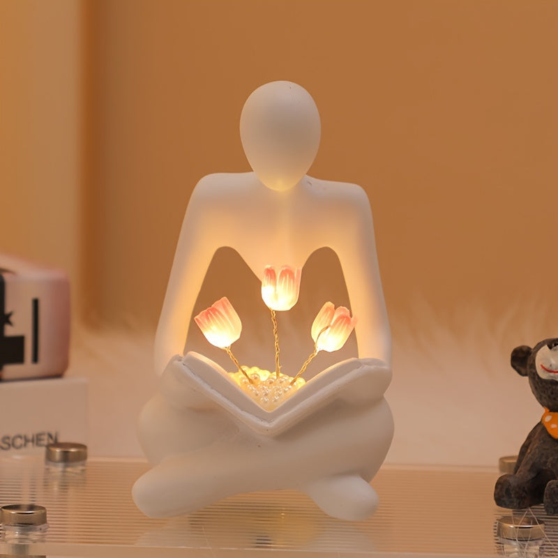 Foliata - Abstract Tulip Night Lamp for Bedroom