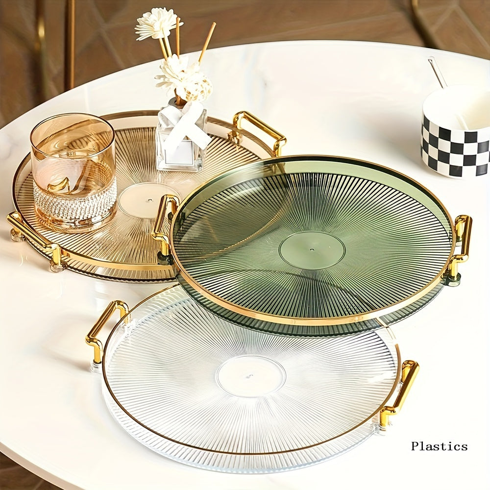Gilded Elegance - Luxury Serving Bowl with Gold Handles