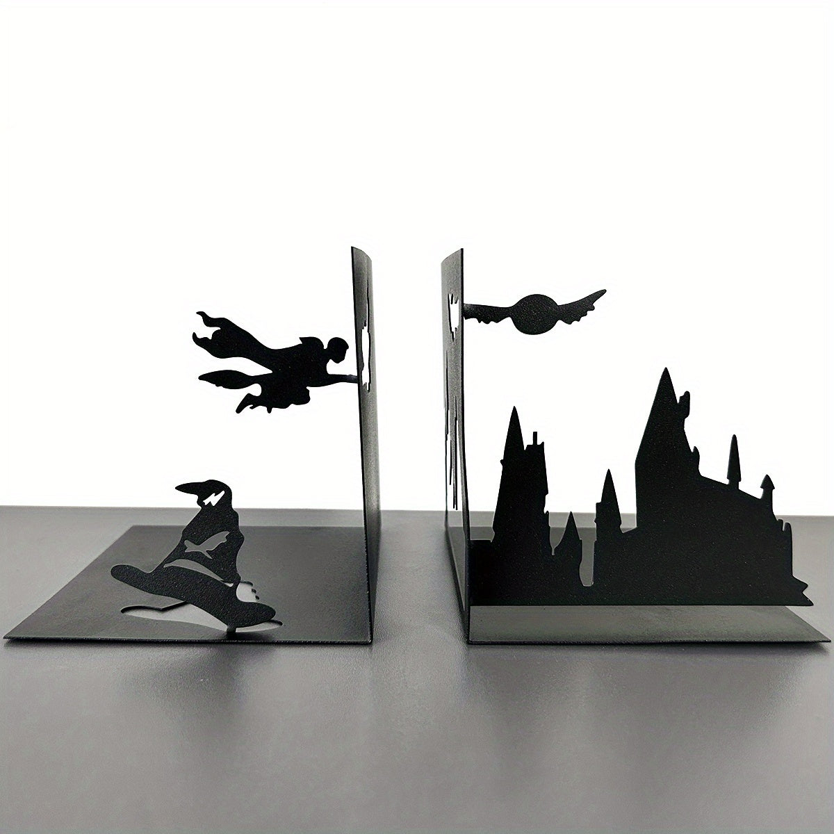 ElegantMetal - Modern Metal Bookends for Any Room
