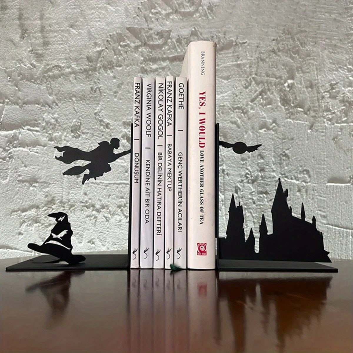 ElegantMetal - Modern Metal Bookends for Any Room
