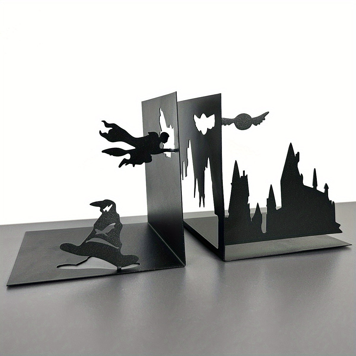 ElegantMetal - Modern Metal Bookends for Any Room