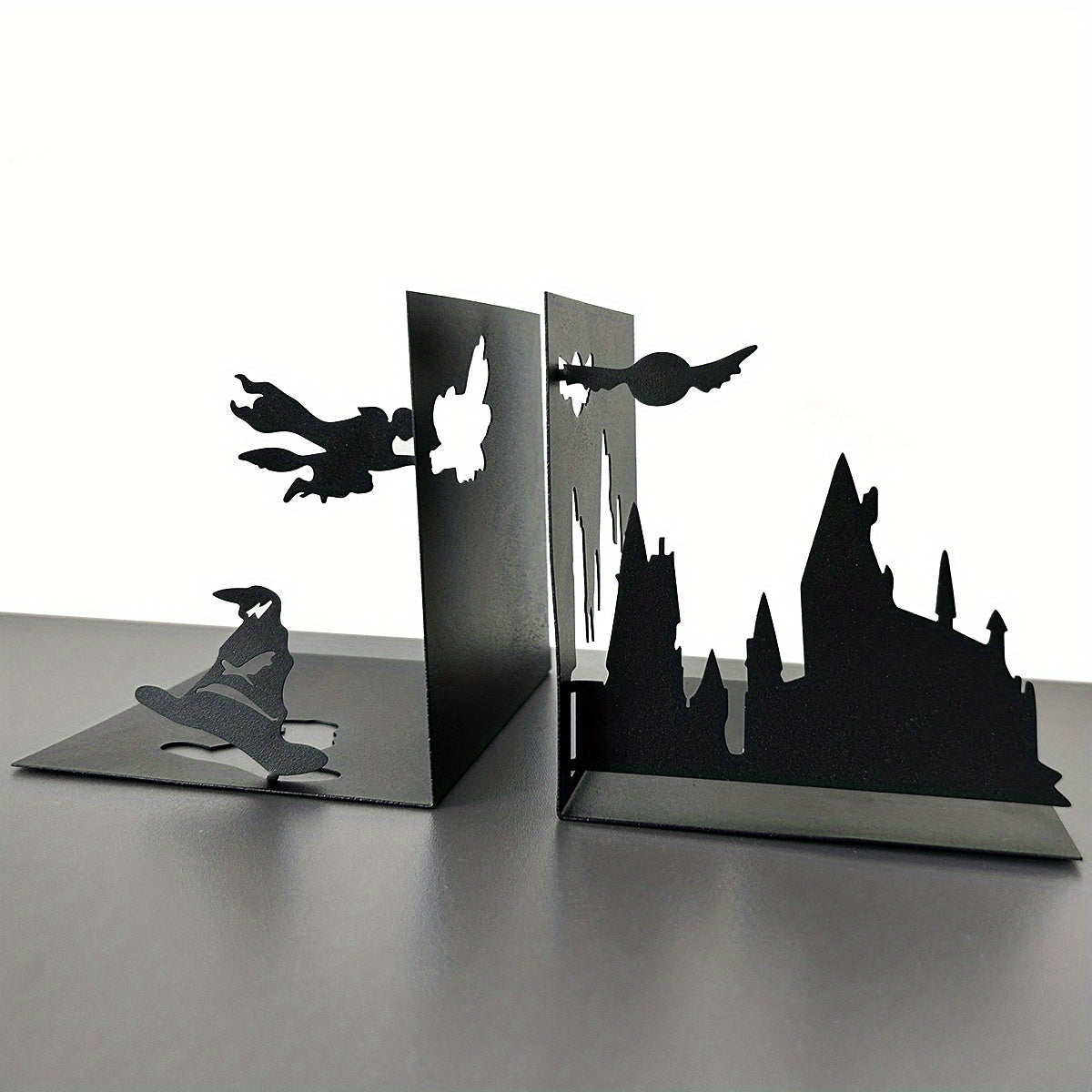 ElegantMetal - Modern Metal Bookends for Any Room