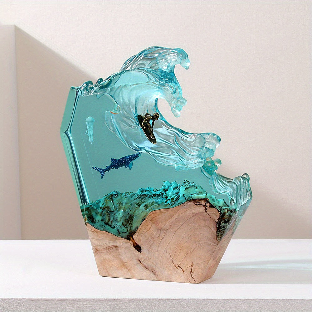 OceanGlow Lamp - Unique Resin Whale Design Lamp
