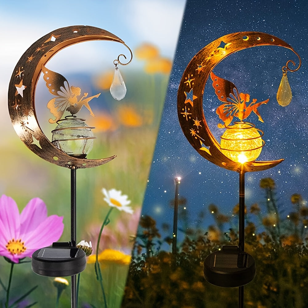 Posolune - Solar Garden Lamp with Moon and Sun Design