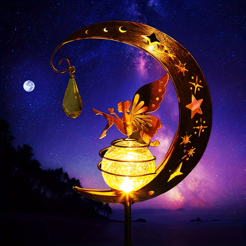 Posolune - Solar Garden Lamp with Moon and Sun Design