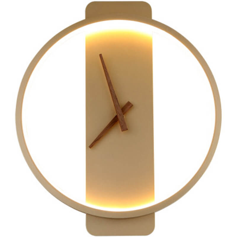 FableGlow - Modern LED Clock-Style Wall Sconce