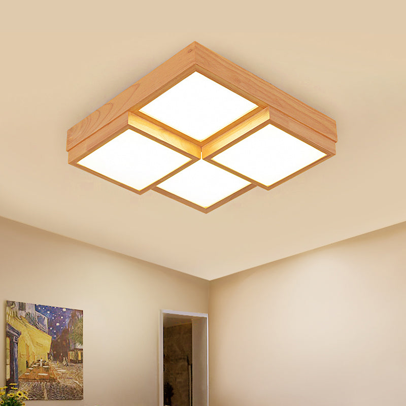 RusticGlow Pendant - Multi-Light Natural Wood Ceiling Fixture