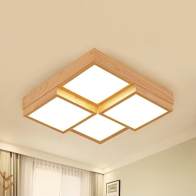 RusticGlow Pendant - Multi-Light Natural Wood Ceiling Fixture