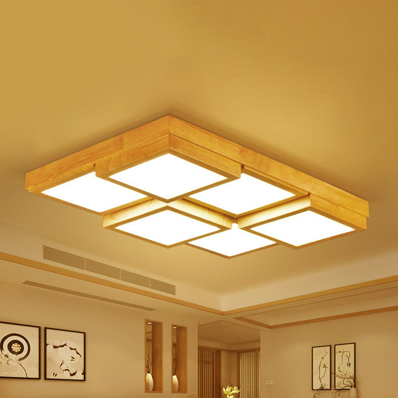 RusticGlow Pendant - Multi-Light Natural Wood Ceiling Fixture