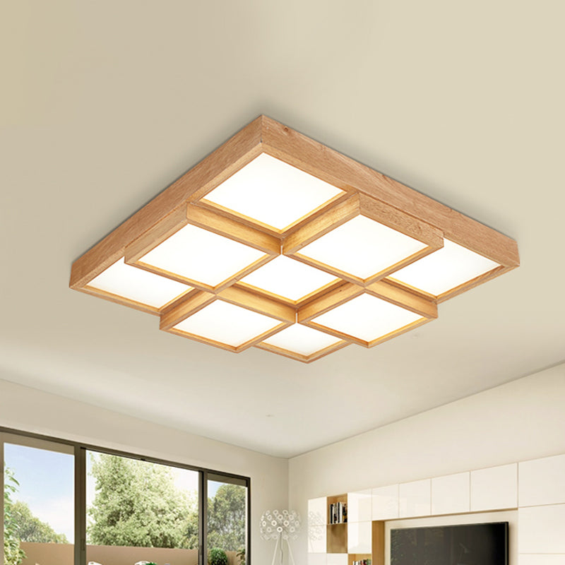 RusticGlow Pendant - Multi-Light Natural Wood Ceiling Fixture