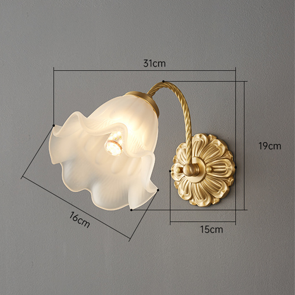 Kalvane - Retro Glass Wall Sconce for a Warm Ambiance