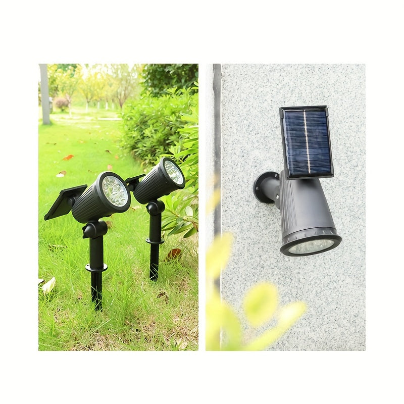 SolarLuxe Spotlight - 9 LED Solar Garden Spotlight