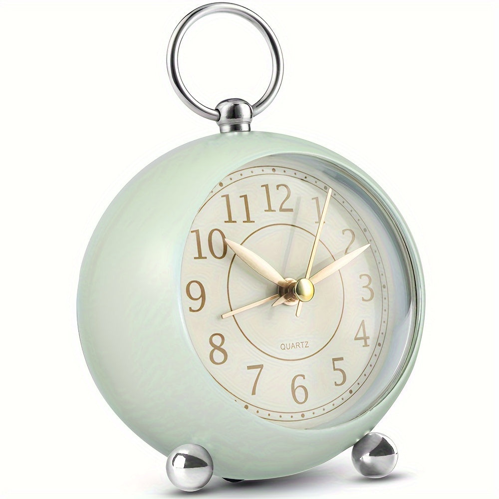 RetroTime Clock - Silent Retro Alarm Clock with Night Light