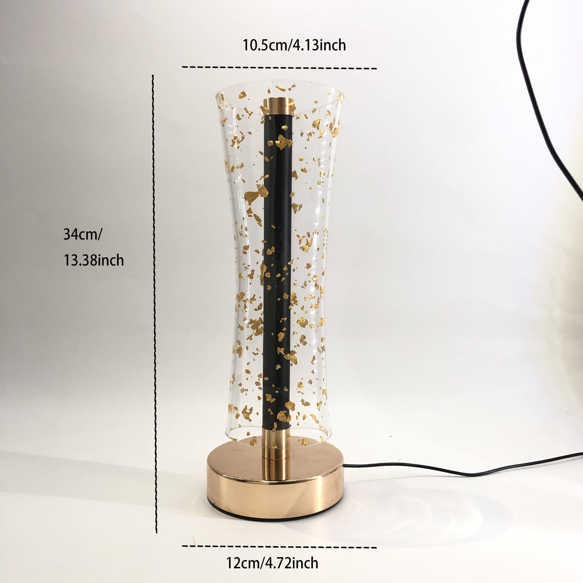 Pristelle - Luxury Acrylic Table Lamp with Gold Accents