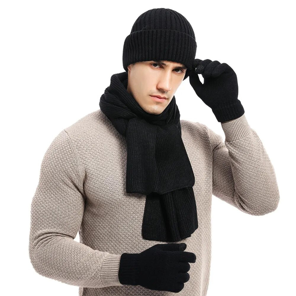 ArcticStyle - Winter Beanie, Scarf and Gloves Set