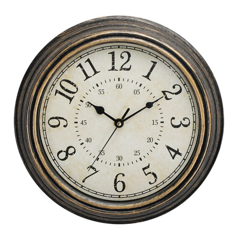 OakChron - Vintage Wood-Effect Wall Clock with Timeless Design