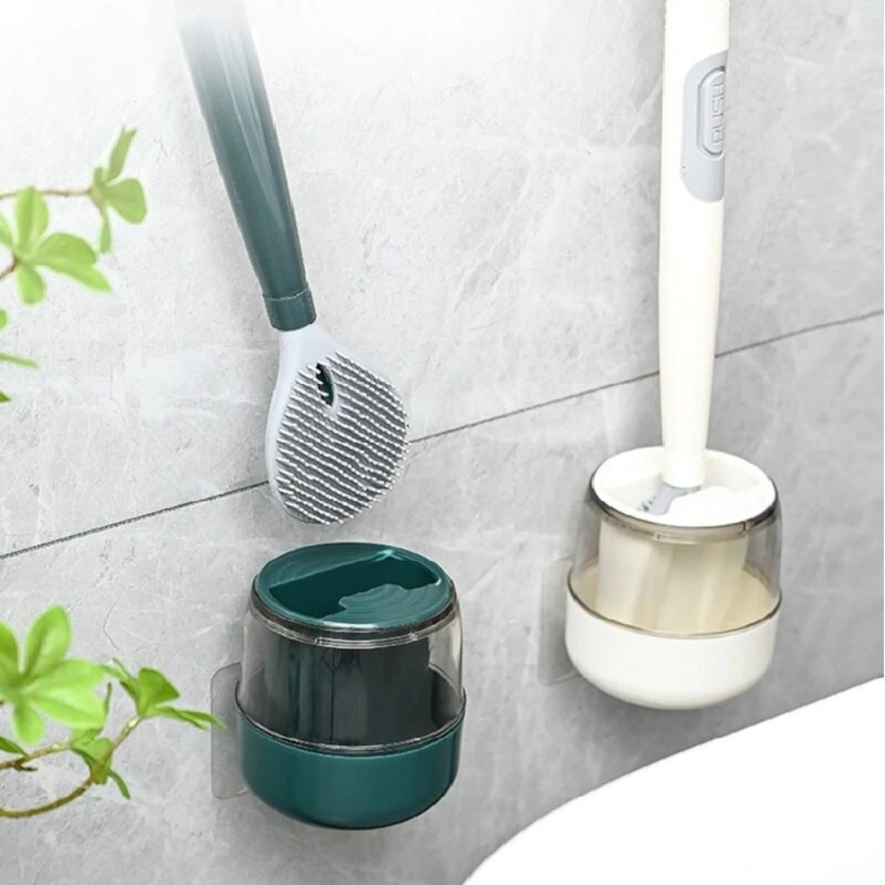 BristleFlex - Flexible Toilet Brush with Built-In Cleaner Dispenser