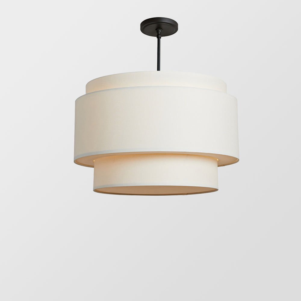 EleganceLuxe Light - Beige Linen Bauhaus Pendant
