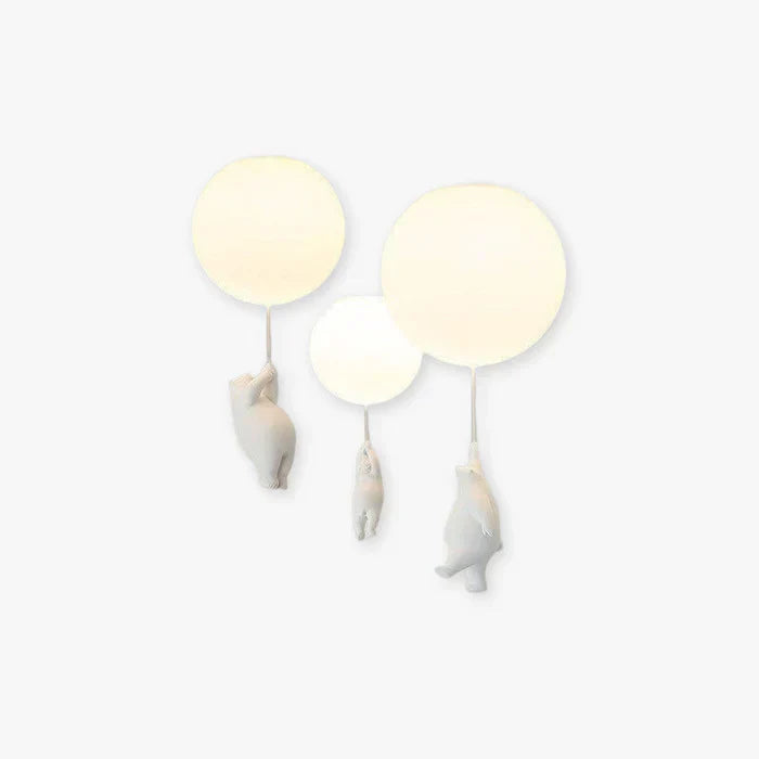 CloudBear - Plafonnier enfant ludique avec ballon