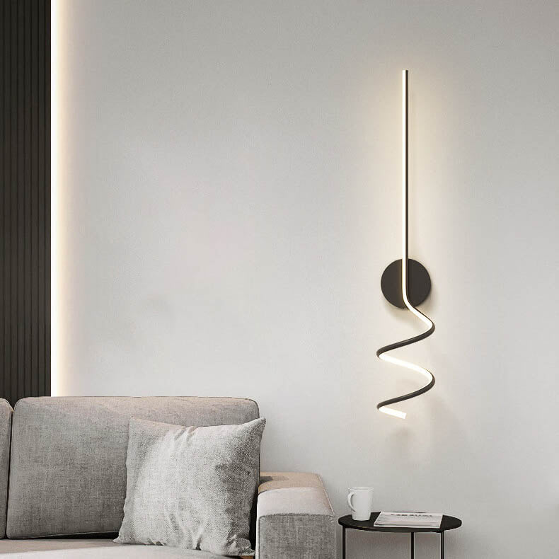 GlowWave - Applique Murale LED au Design Arque Moderne