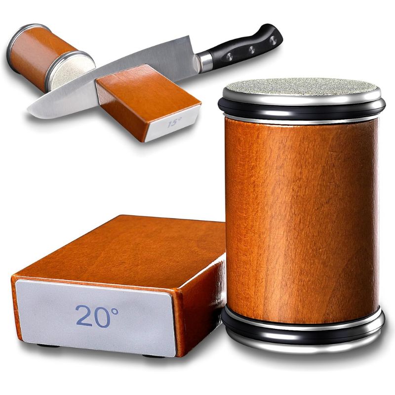 QuickSharp Sharpener - Diamond Knife Sharpener for Kitchen and Outdoor Use