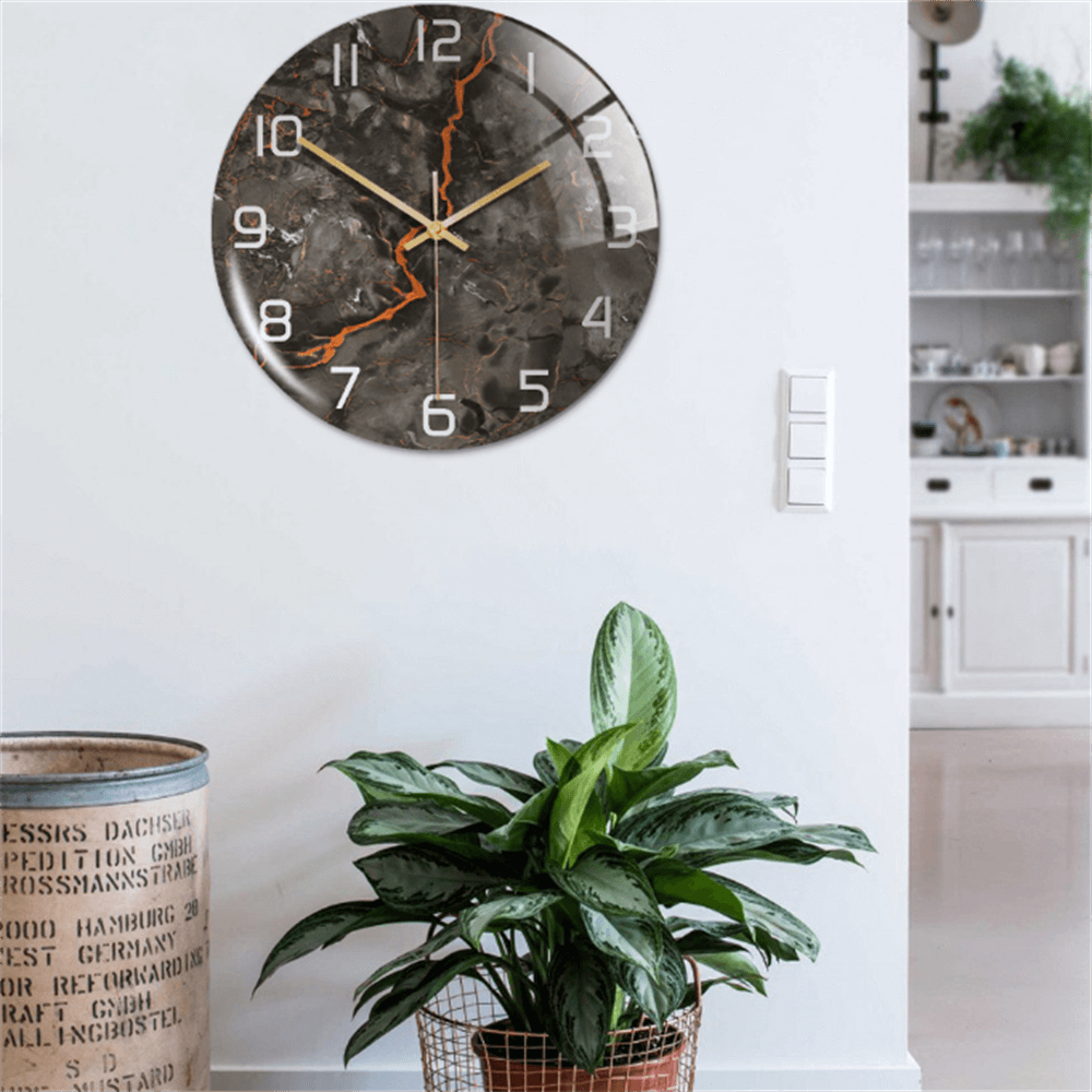 Timeless Marble - Silent Mechanism Marble Wall Clock