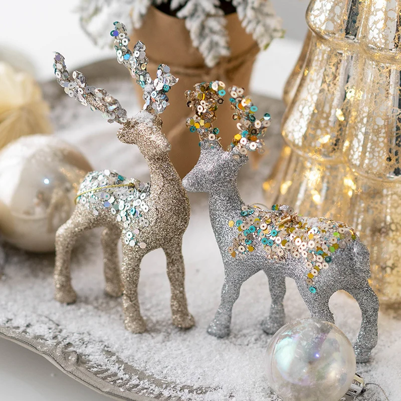 FrostDeer - Sparkling Reindeer Ornament for Elegant Christmas Decor