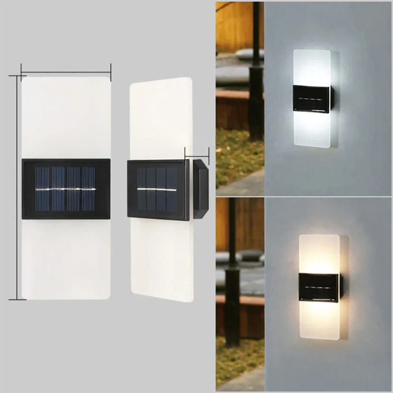 SolarWallGlow - Applique Murale Solaire pour Éclairage Extérieur