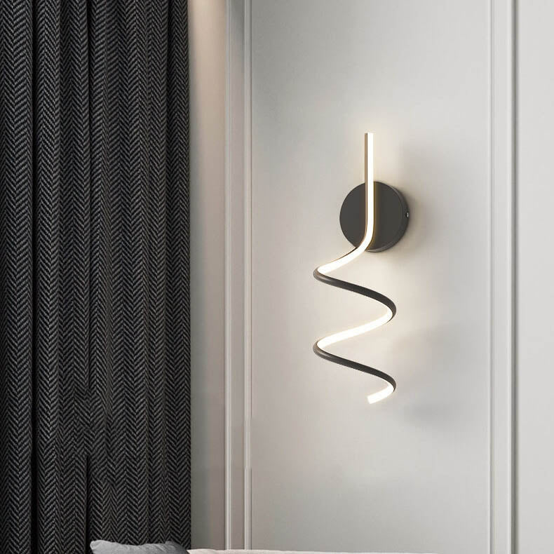 GlowWave - Applique Murale LED au Design Arque Moderne