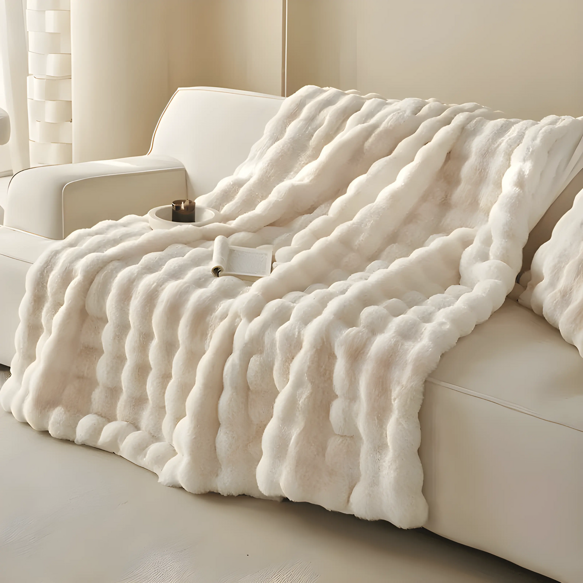 Fluff Bubble - Plush Faux Fur Blanket
